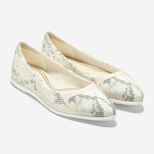 COLE HAAN Grand Ambition Skimmer Snakeskin Sneaker Flats NWT